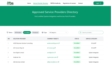 NRS Approved Service Providers Directory listing